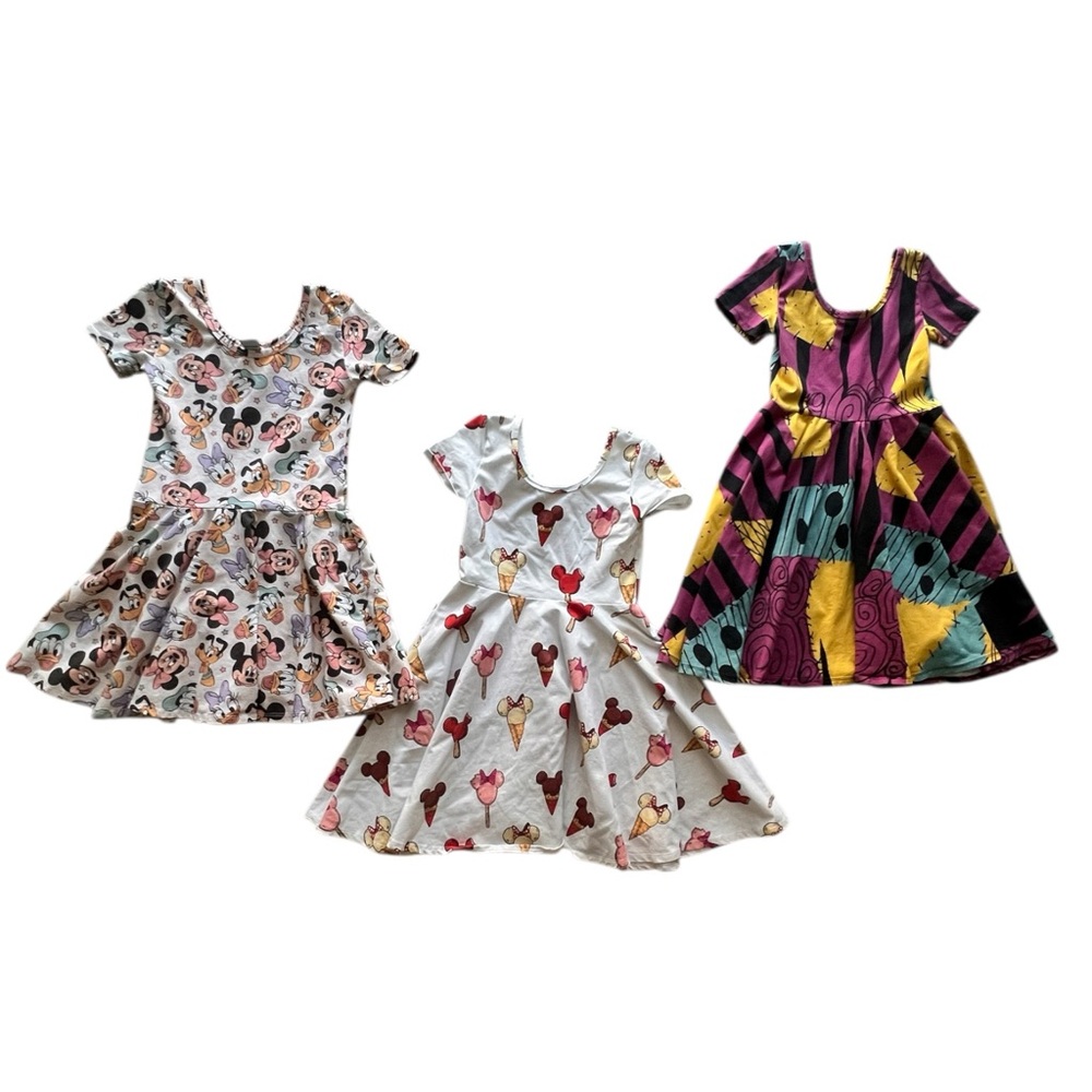 Bundle of 3 Wild Rich Kids Disney Skater Dresses Girls Sizes 9/10 & 11/12